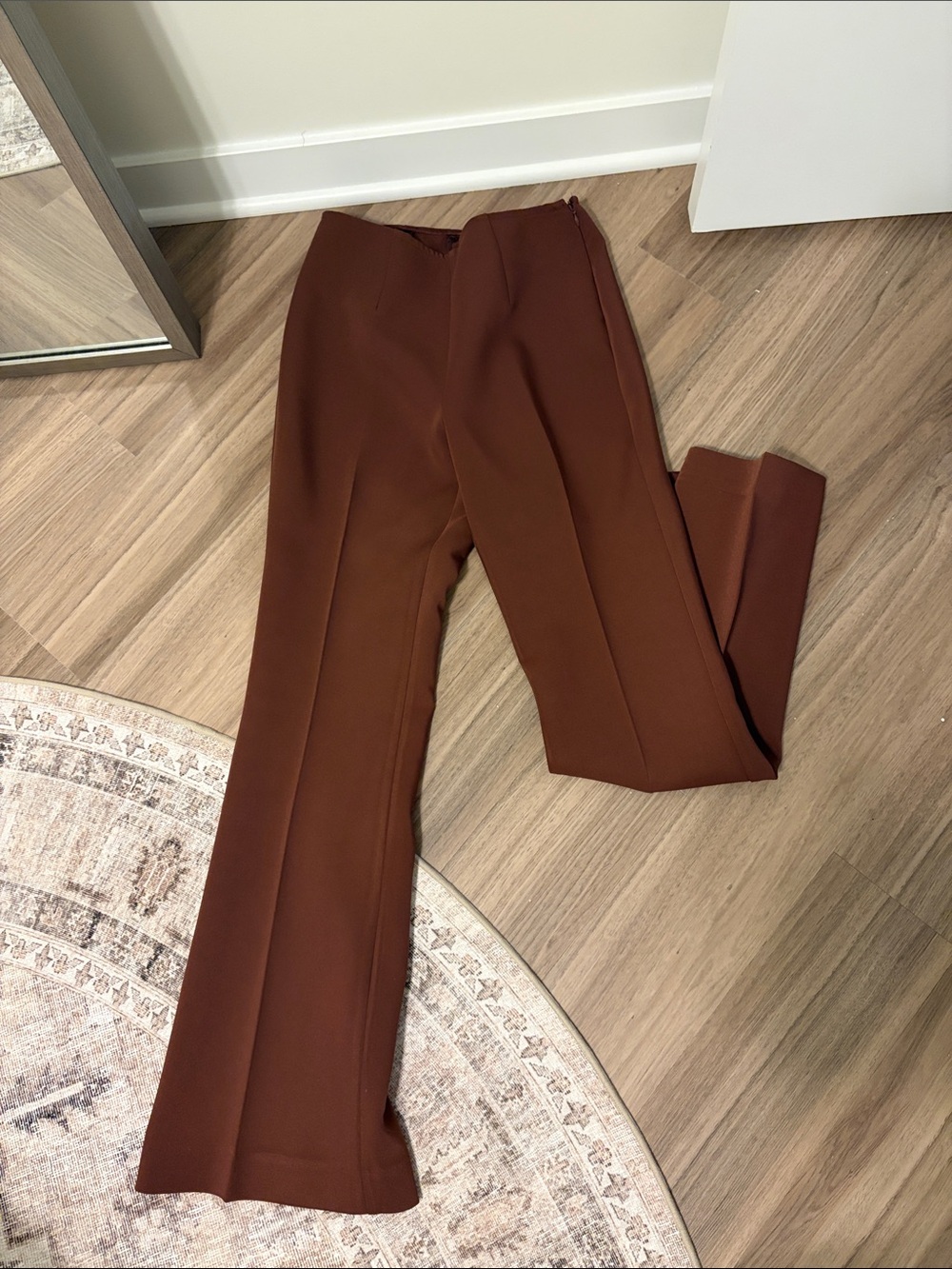 Meshki Brown Boot Cut Trousers